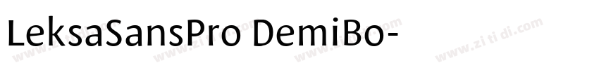 LeksaSansPro DemiBo字体转换